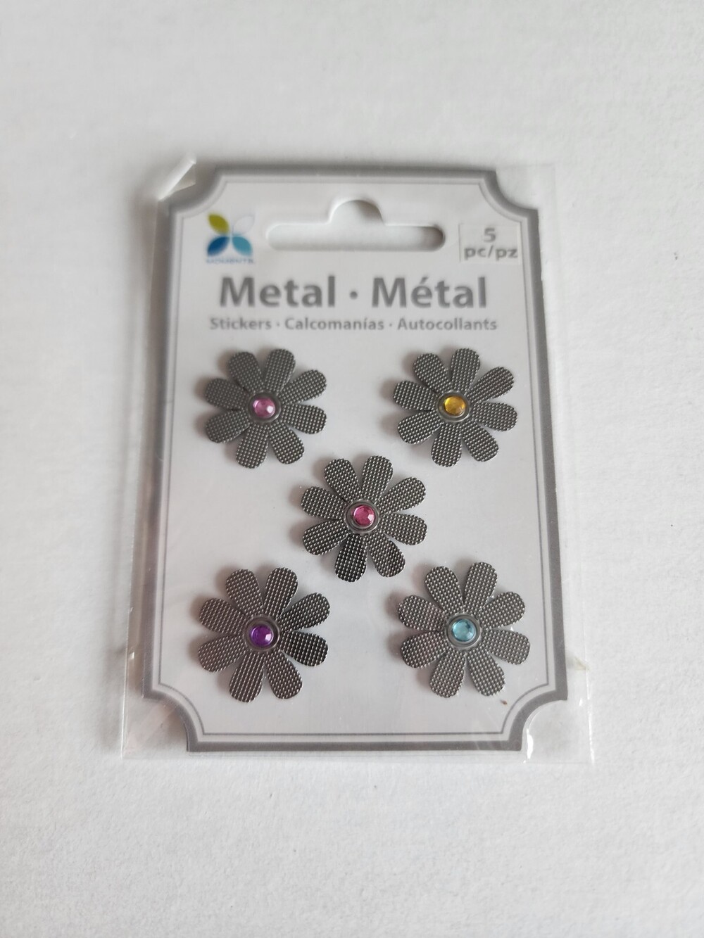 New Metal Scrapbooking Embellishments Flowers Daisies Card Retired #26